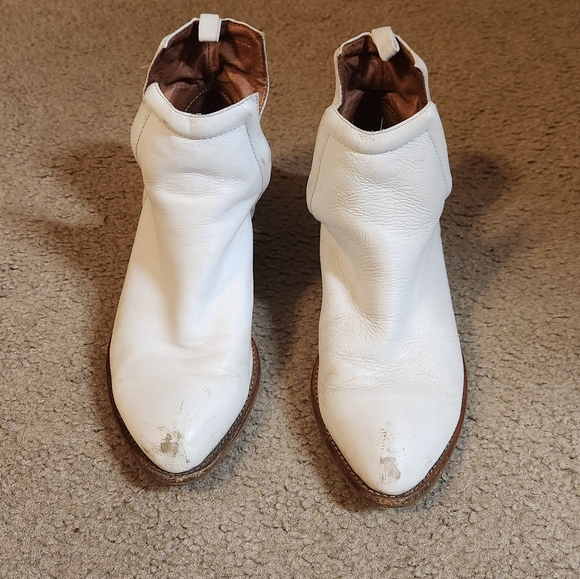 Jeffery Campbell Women's White Ankle Boots Muskrat Size 6 - Picture 2 of 6